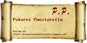 Pokorni Pasztorella névjegykártya